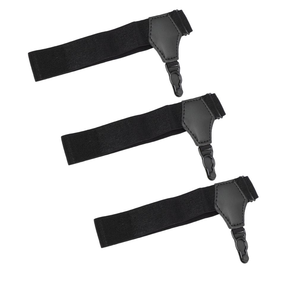3 Pcs Sock Garters Adjustable Stainless Steel Single Clip Non Slip Multi Purpose Sock Garters Suspenders