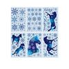 Christmas Window Stickers White Snowflake Elk Holiday Window Glass Door Decoration Stickers