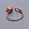 Pink Ruby Stone Copper Statement Electroformed Cocktail Friend Gift Ring Jewelry V-42
