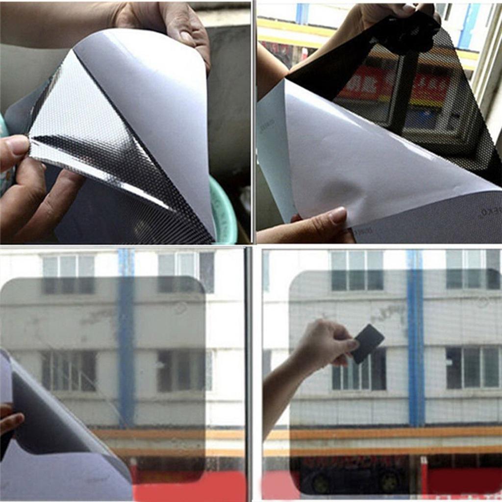 2 PEZZI Pellicola Resistente per Tetto Apribile Auto Pellicola Parasole di Alta Qualità Adesivi Copertura Anti-UV PVC Adesivo Elettrostatico 42cm*38cm