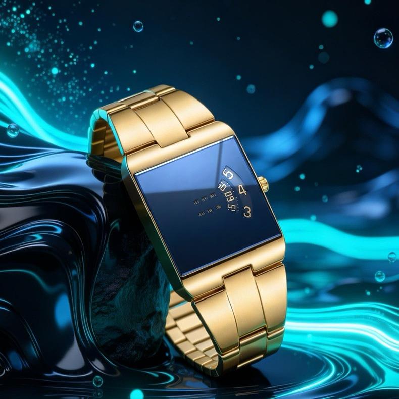 Quadratische Uhr Herren Mode Quarz Uhr Luxus Herren Business Uhr Elektronische Armbanduhren Herren Uhr