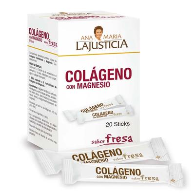 Ana Maria Lajusticia Colageno Con Magnesio Sabor Fresa 20stick 4g