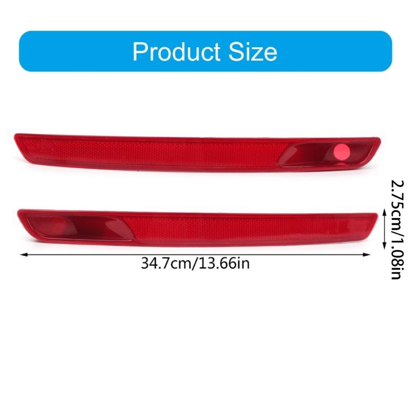 Car Rear Bumper Reflector Left/Right Bumper Trim 5C5945701B Reflector Light Cover for 5C 2012-2015