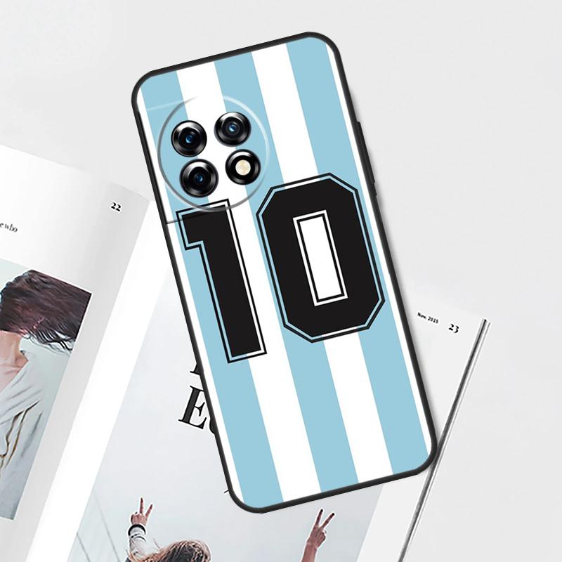 FootBall Number 10 7 Case For OnePlus Nord N20 N10 2T CE 2 3 Lite OnePlus 12 11 9 10 Pro 9RT 10R 12R 10T Cover