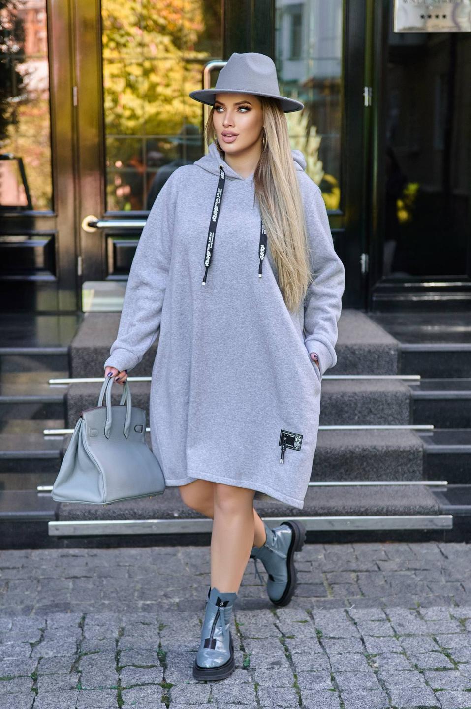 

Сукня оверсайз Tatiana МАГРА 6XL сірий