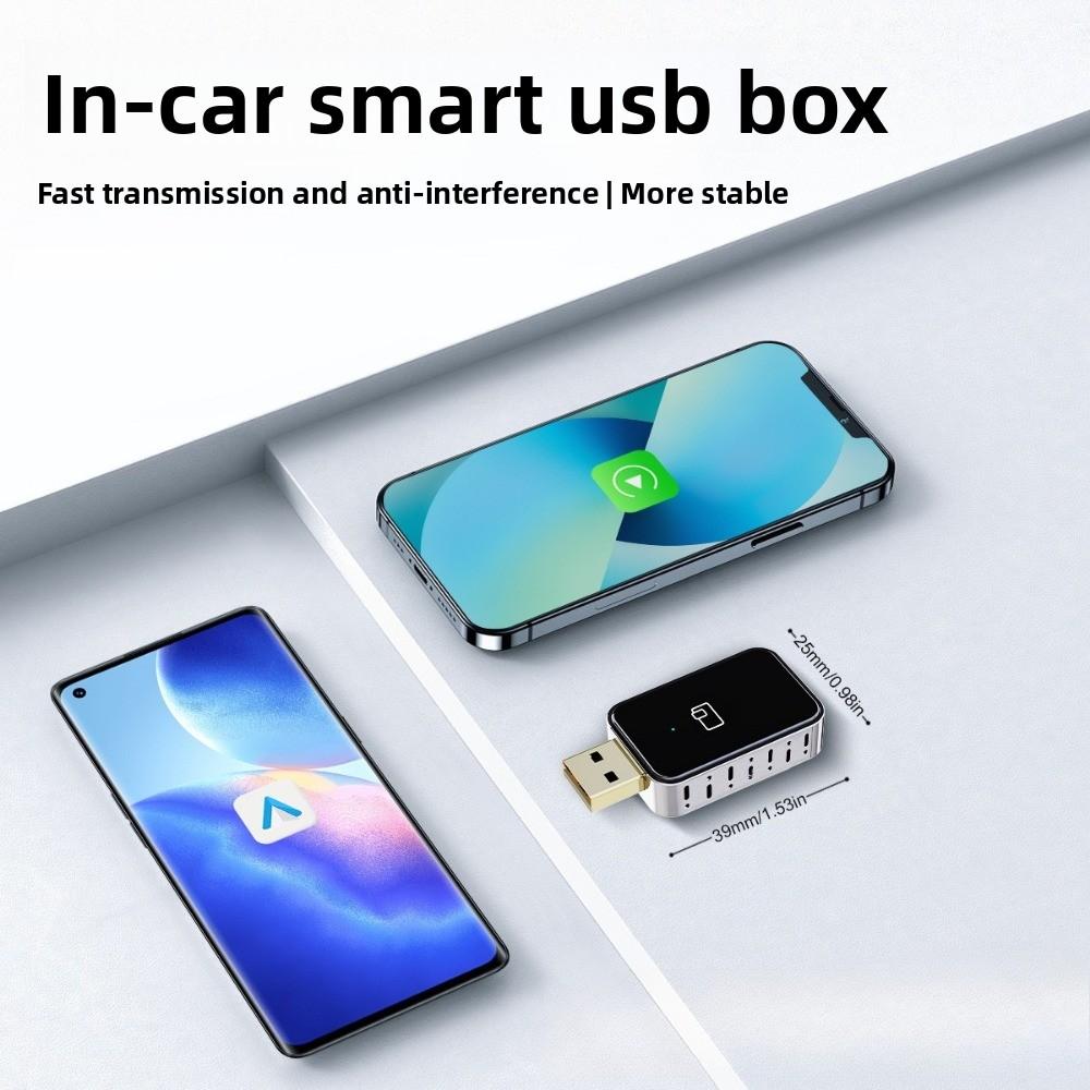 Wireless CarPlay Adapter Android Auto Smart Box Convert Wired to Wireless CarPlay for Seamless Car Connectivity