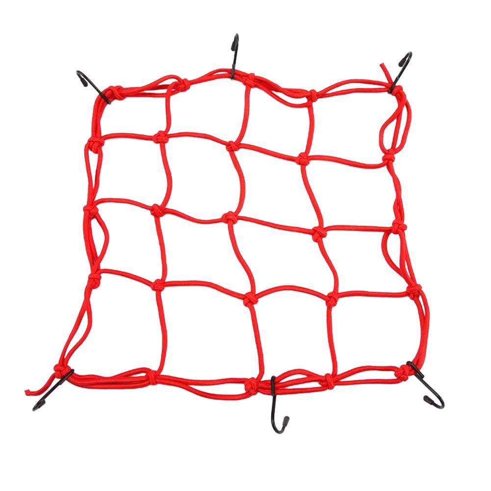 Adjustable Motorcycle Elastic Luggage Net With Hooks: 30x30cm Sizes For Cargo/Helmet Fixing Mesh – Also Fits Bike Fuel Tanks
