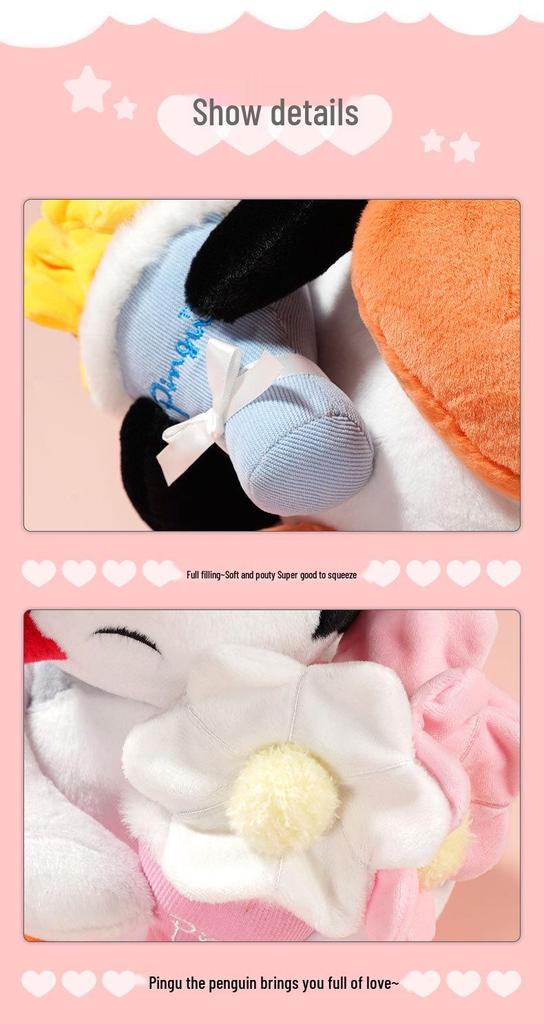 Genuine Pingu Penguin Family Plush Doll - Cute Gift