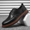 Autumn New Men Shoes Casual Shoes Men Genuine Leather Shoes Work Boots Business Casual Sneakers