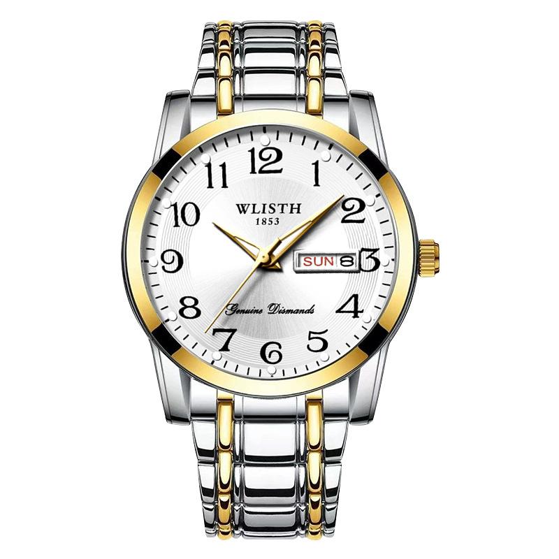 Top Brand Fashion Men's Watch Double Calendar Luminous Waterproof Quartz Digital Wrist Watch