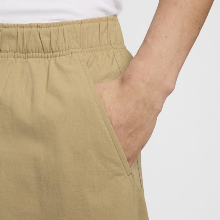 Nike Solid Color Loose Pocket Drawstring Casual Pants Men Bottoms Khaki FV7348-297