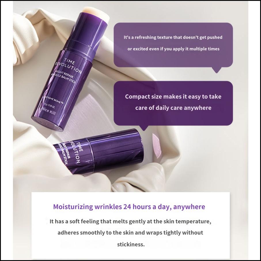 MISSHA Time Revolution Night Repair Ampoule Balm Stick 10g Probiotic Glow-On Treatment for Eyes & Wrinkles