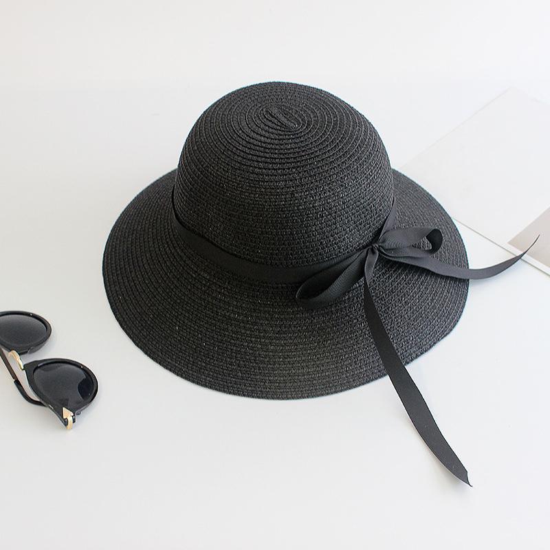 Summer Straw Big Foldable Beach Sun Straw Floppy Sun Block UV Protection Hat Ladies Outdoor Travel Hat