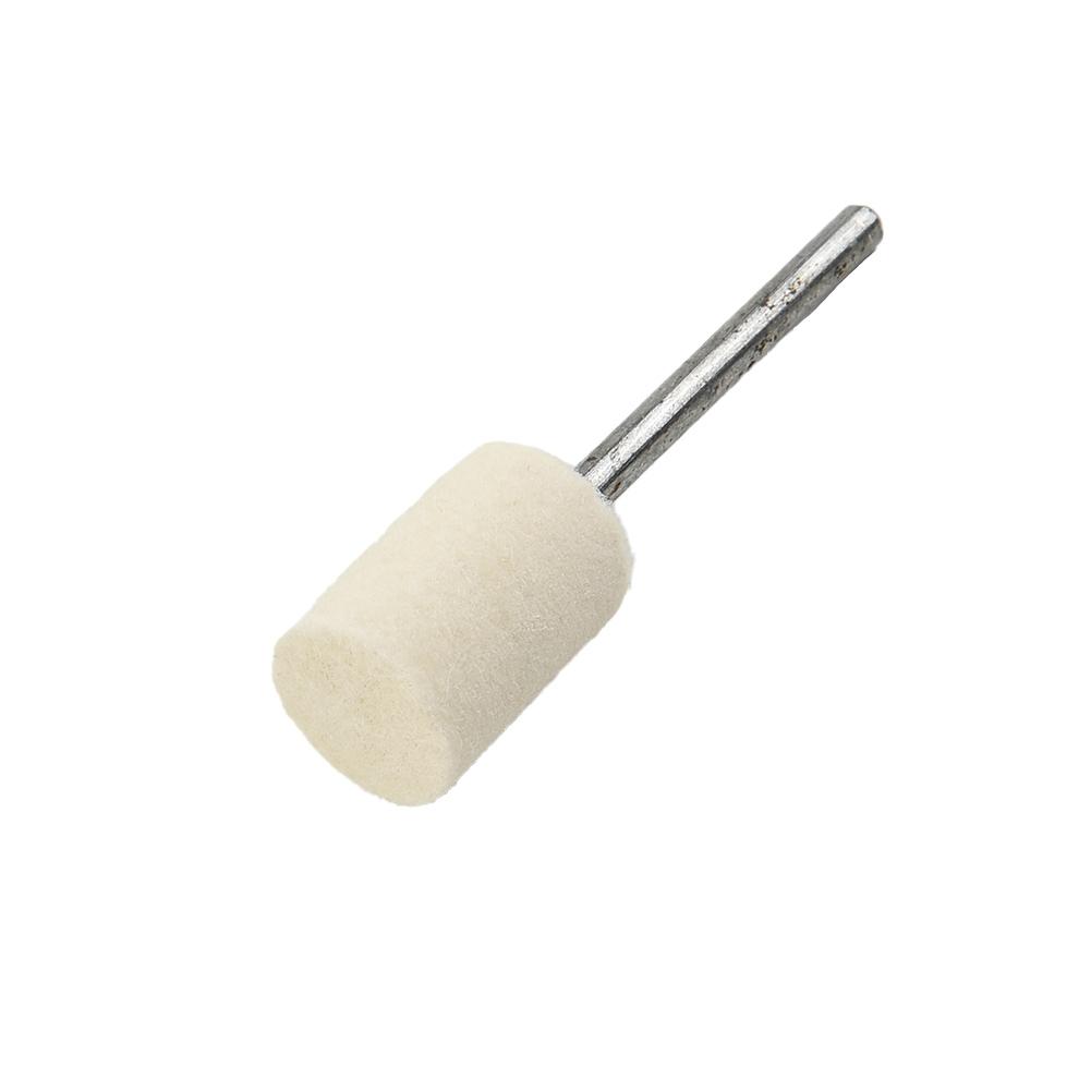 Fixture Felt Buffing Wheels Power Tool 25pcs Parts White Silver Polishing