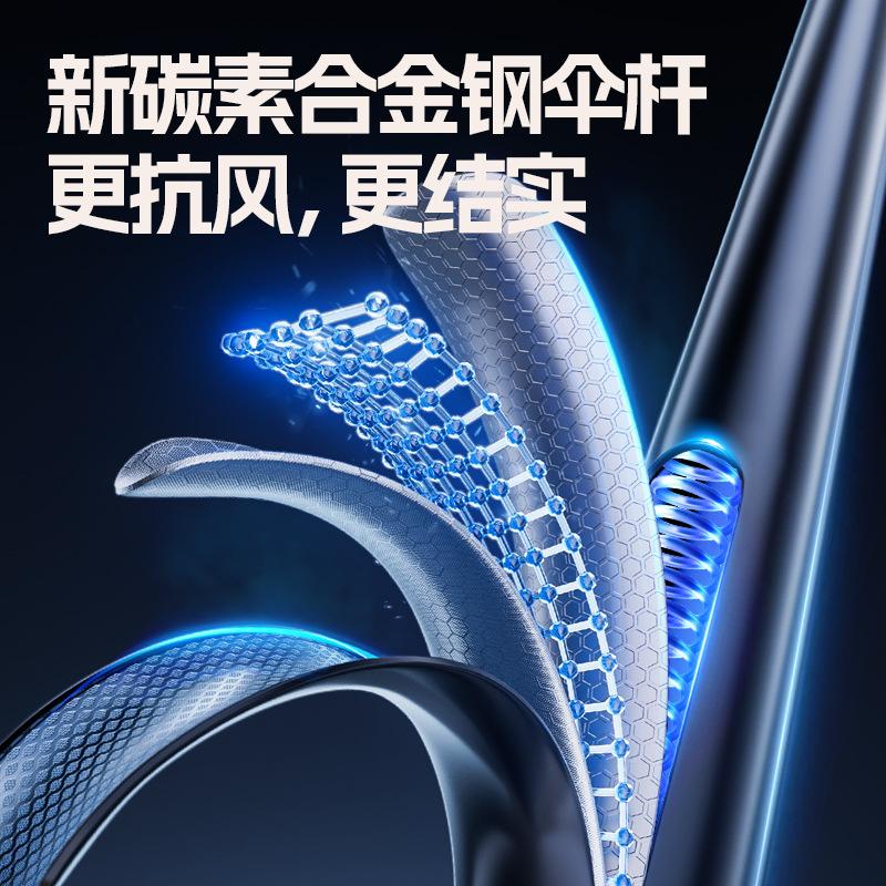 Umbrella automatic harvesting umbrella rainstorm special umbrella large super large sunny and rainy vinyl folding umbrella