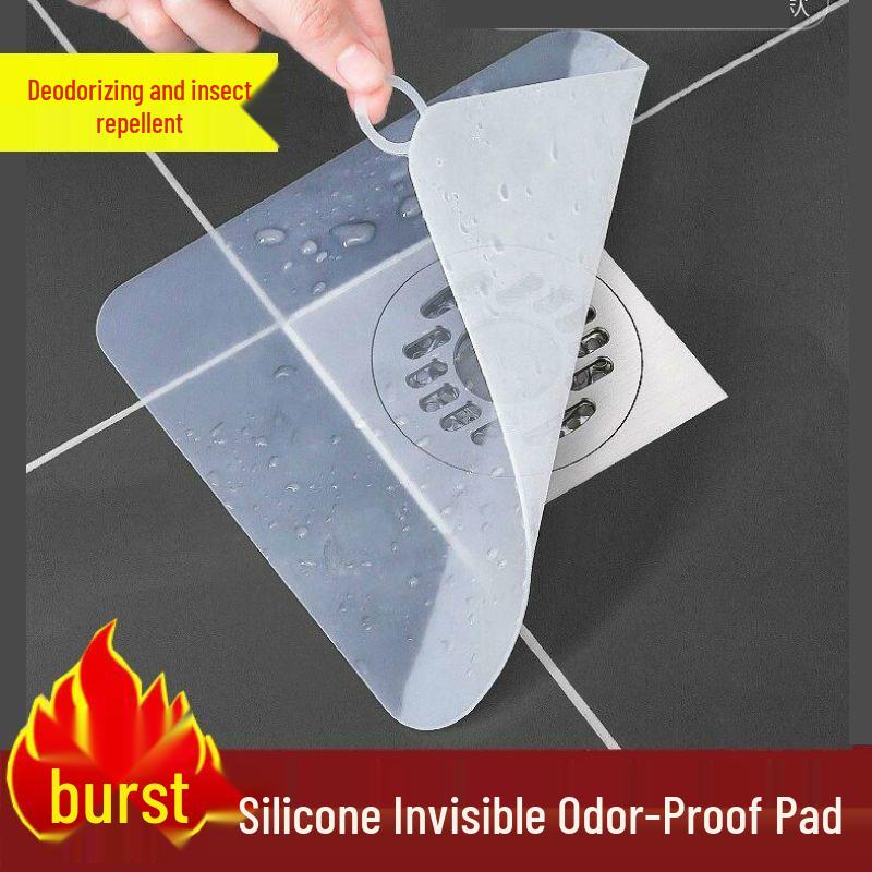 Bodenablaufabdeckung aus Silikon: Geruchsblocker, Rücklaufsperre & Insektensicher für Badezimmer, Toilette und Küche.