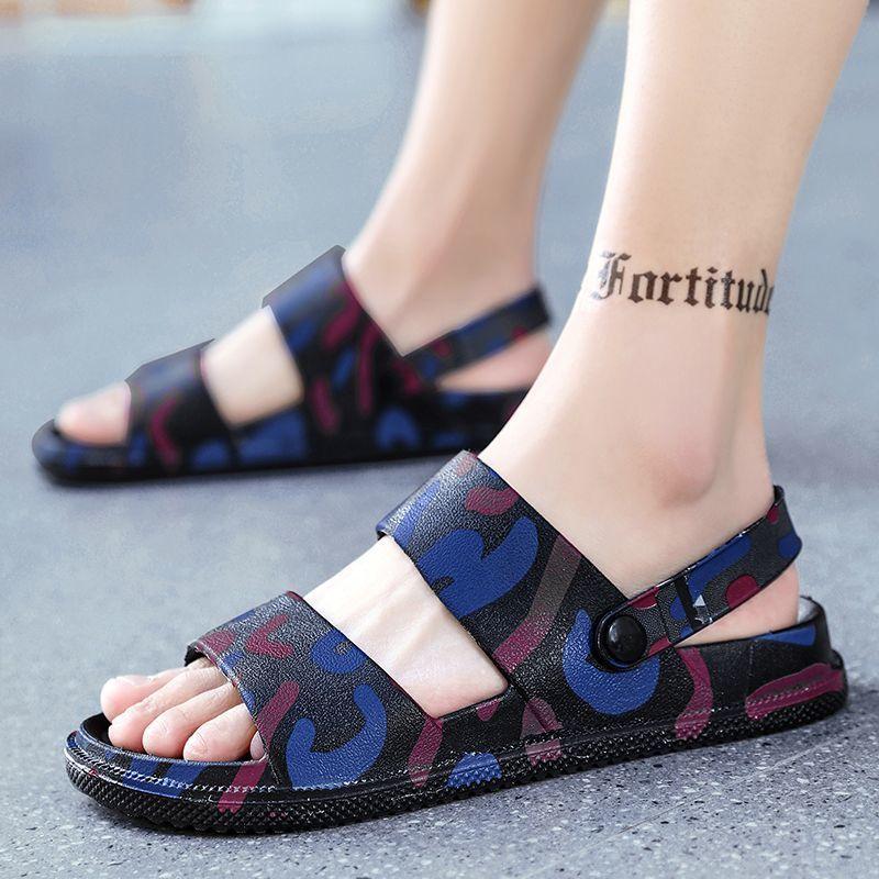 Ciabatte in EVA Estive da Uomo Camouflage Sandali da Spiaggia Fondo Morbido Fondo Spesso Antiscivolo Pantofole Sandali per Piedi Non Odoranti Indoor Outdoor