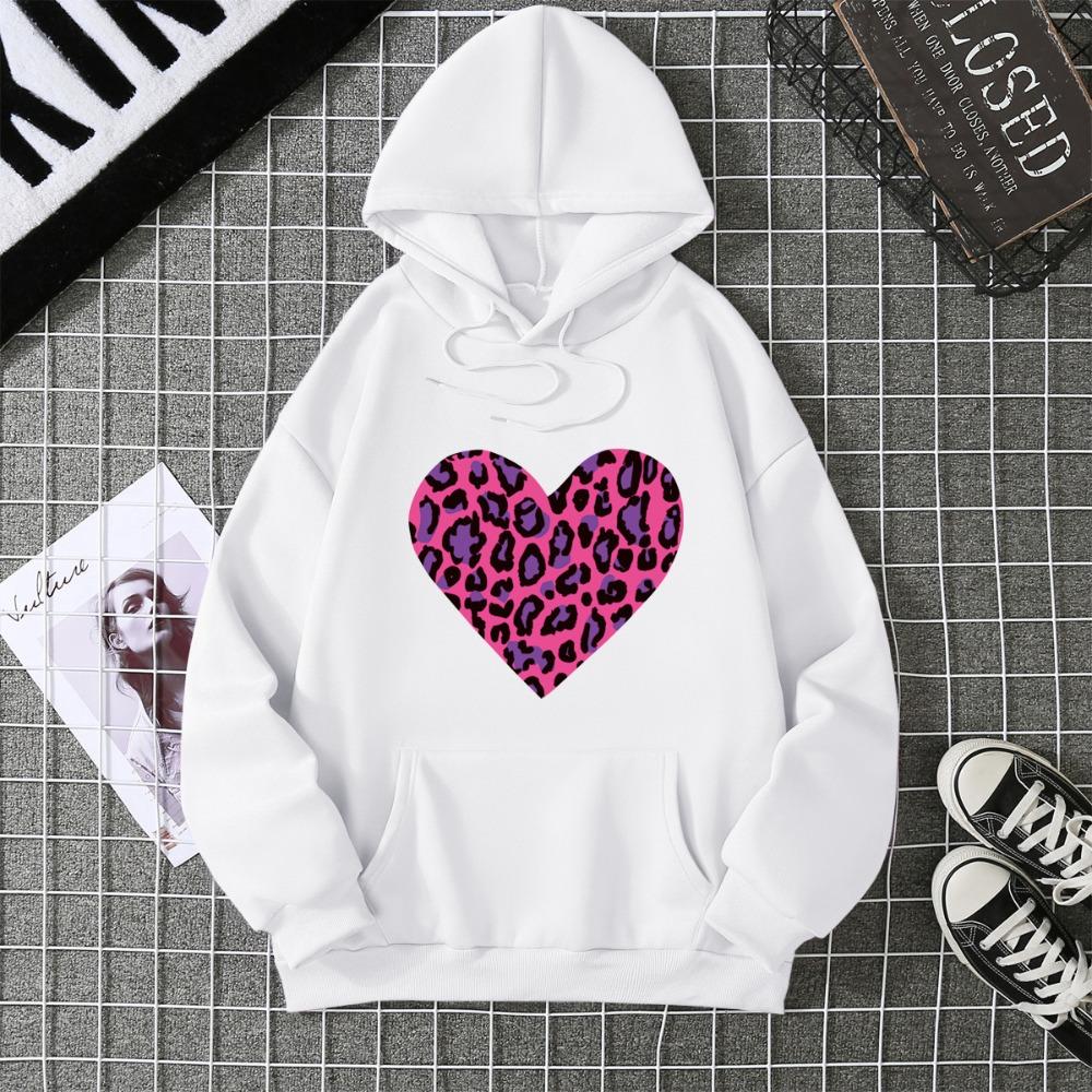 Autumn and winter trend printed sweater women's 2025 new hooded casual jacket women ins large size hoodie