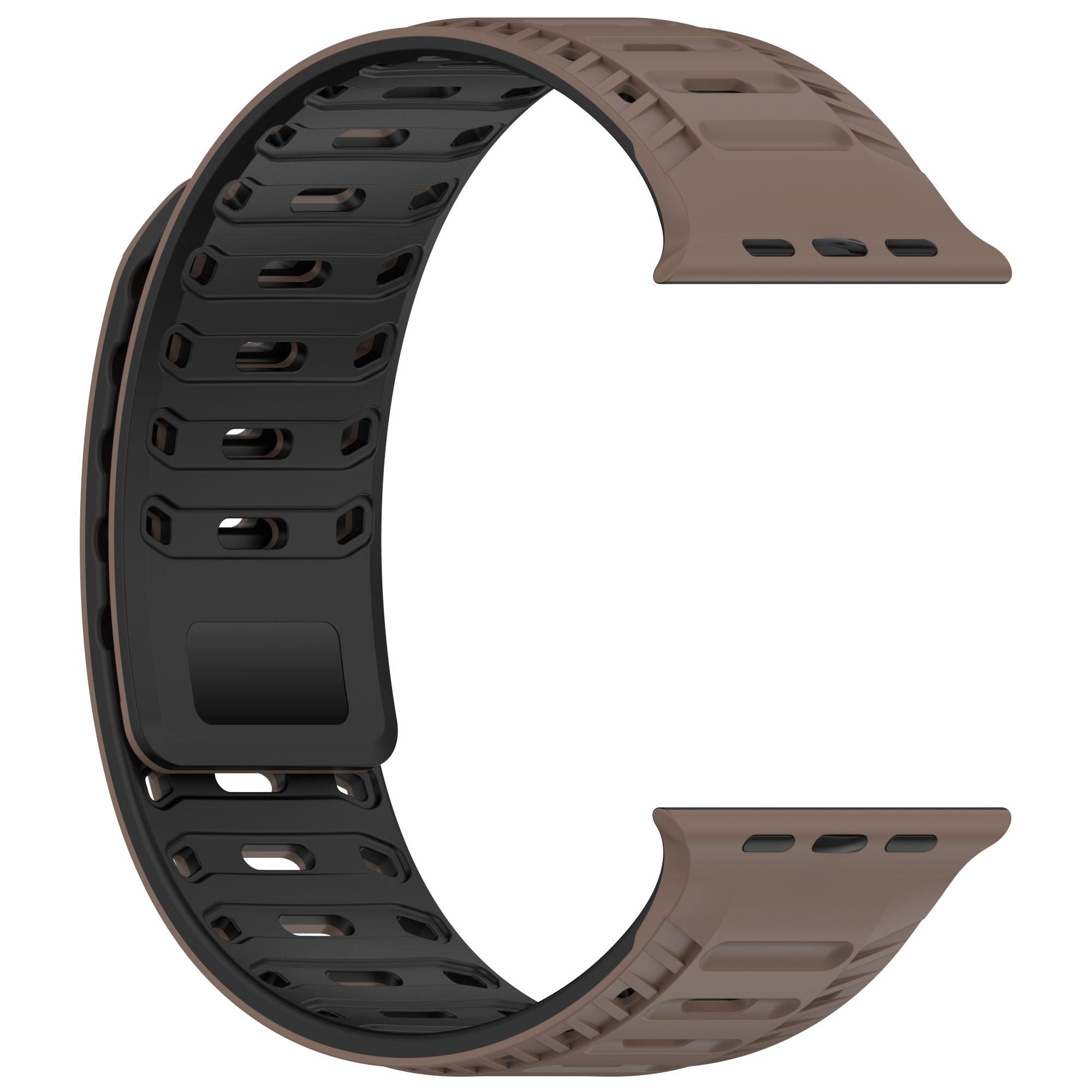 

Magnetic Strap For Apple Watch Band Ultra 2 49mm 46mm 45mm 44mm 42mm Silicone Bracelet For iWatch Series 10 9 8 7 6 SE 5 4 Band 42 44 45 S10-46 49mm