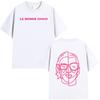 Französischer Rapper PNL Le Monde Chico Album Grafik T-Shirt Herren Damen Sommer Baumwolle Y2K Kleidung Kurzarm Top