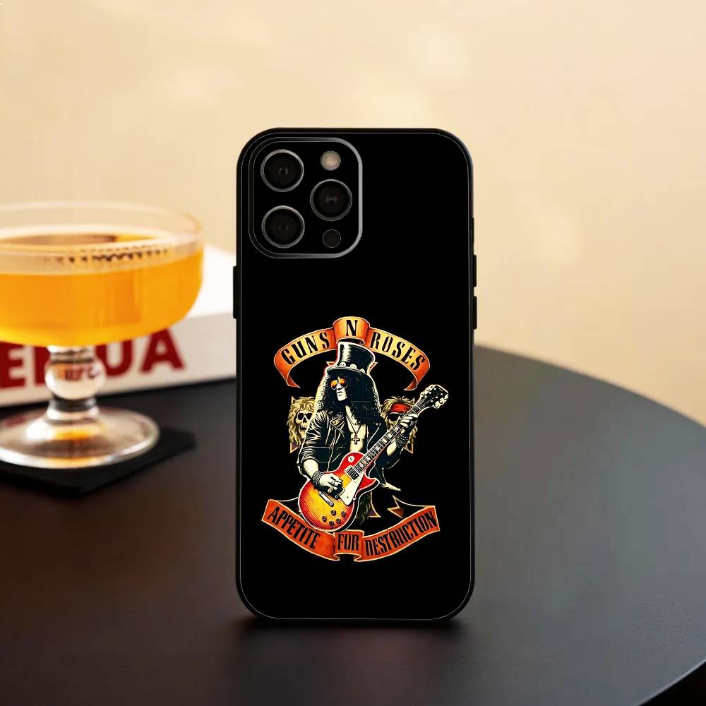 

BAND G-Guns N Roses Phone Case Silicone Soft For IPhone 17 16 15 14 13 12 11 X XR Plus Pro Max Plus iPhone16pro