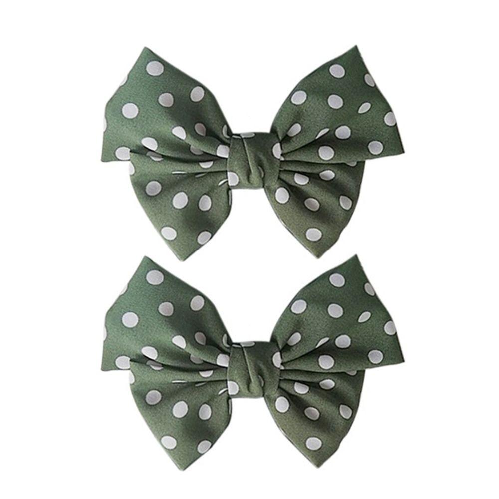 

1 pair Removable Wave Point Lady Shoes Bow Ribbon Shiny Clips Charm Buckle Shoe Decorations Clip зелений