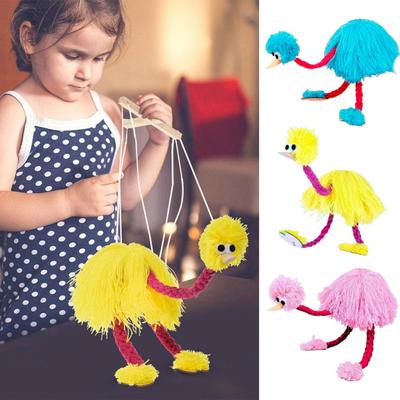 1 Set Marionette Spielzeug Interaktive Straußenpuppe Plüsch Spielzeug Lustige Marionette Puppen String Puppe für Kinder
