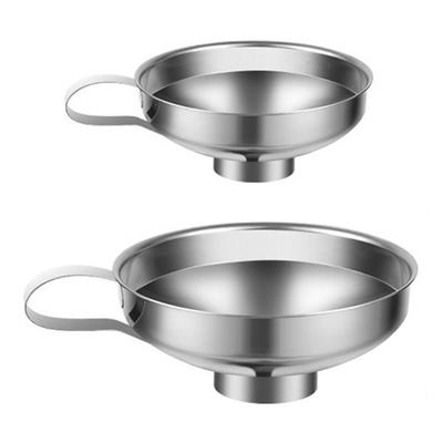 Stainless Steel Funnel Wide Mouth Funnel with Handle Canning Funnel Dishwasher Safe Kitchen Funnel Kitchen Gadgets