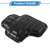 UXCELL No.1210224020 Engine Oil Pan Oil Pan Sump Transmission Oil Pan for Toyota RAV4 2019-2023 Aluminum Alloy Black