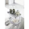 Yamazaki Kitchen Storage Condiment Storage Rack, Tower, White, 3276