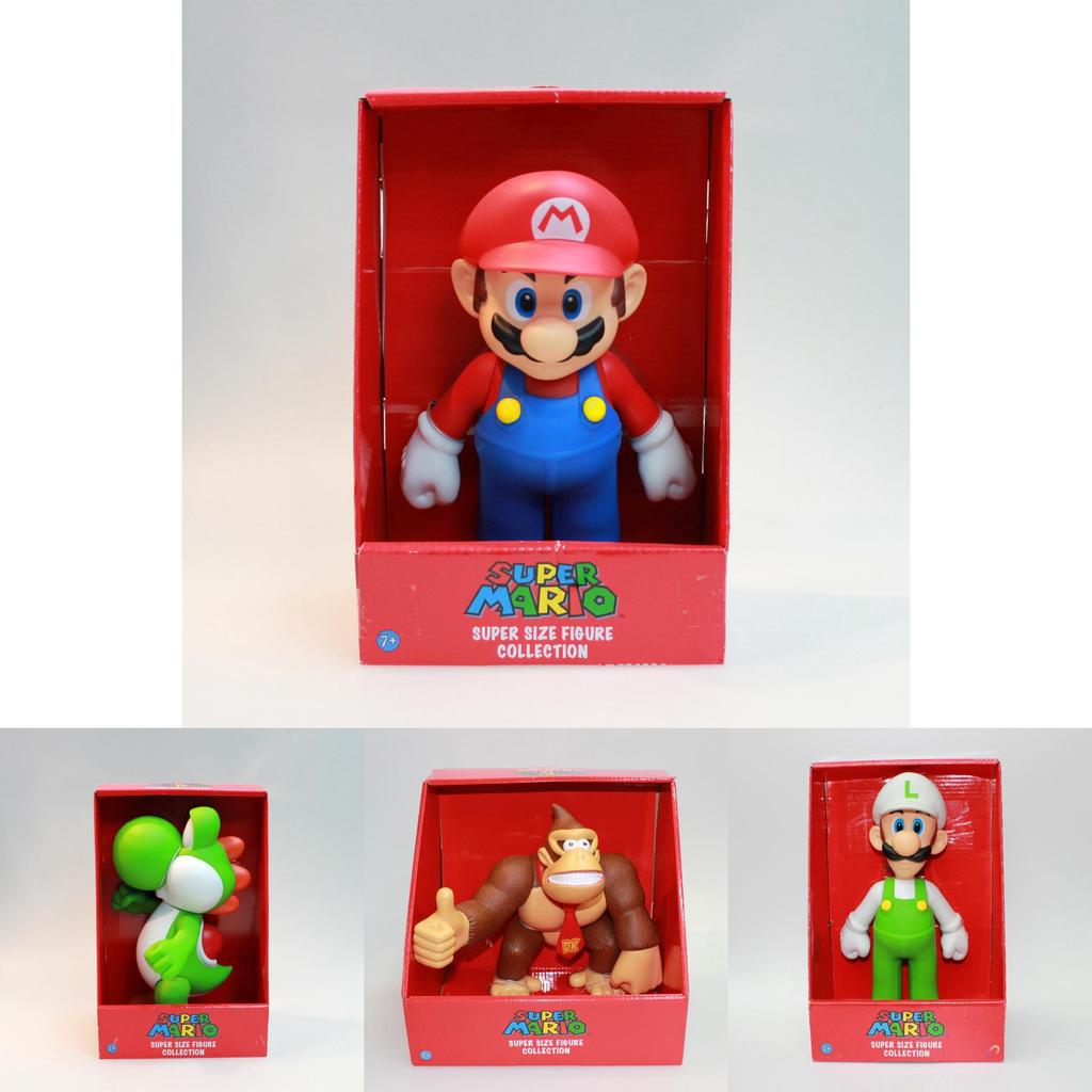 Wysokiej jakości figurki akcji Super Mario Bros 9-calowe z pudełkiem detalicznym