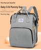 Upgraded Foldable Mummy Backpack: Multifunctional Large-Capacity Baby Bed