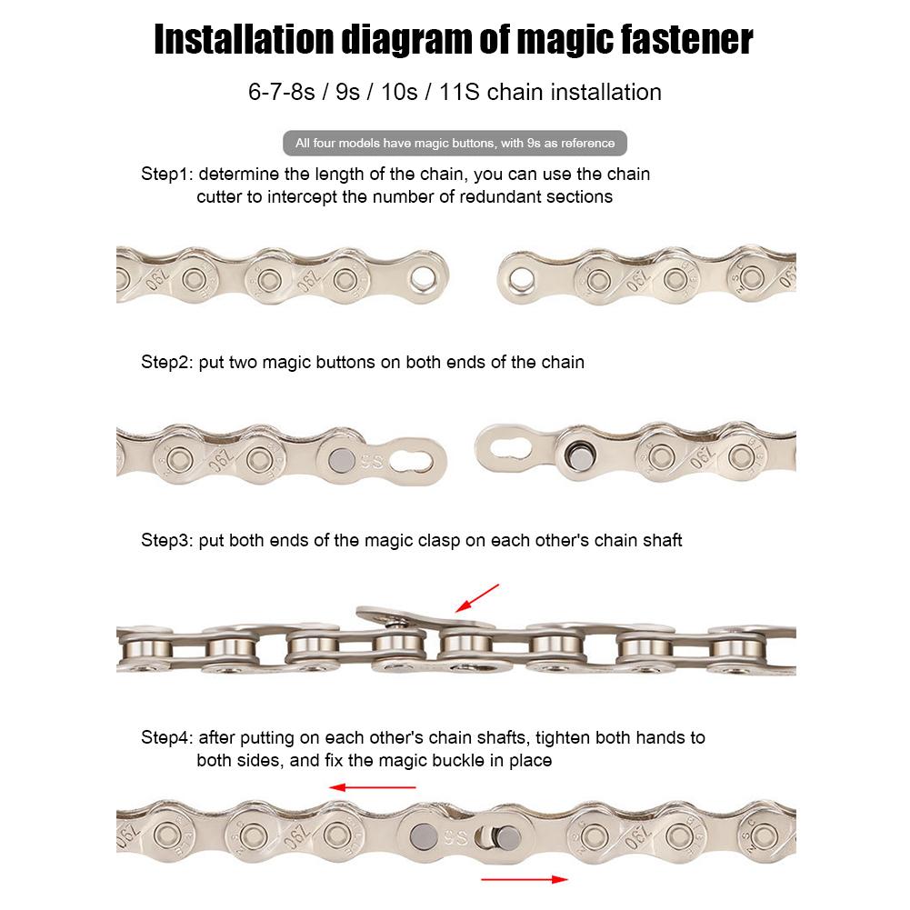 8/9/10/11 Speed MTB Bicycle Chain Mountain Bike Chains Road Cycling Accessories