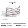 Jieding Stainless Steel Exaggerated Ring - High-end Irregular Design for Women, European and American Style