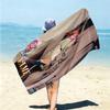 Personalized Halloween Party Invitation Beach Towel Microfiber Beach Towel Thin Absorbent for Beach Swimming Yoga Bath Sports. 0910249
