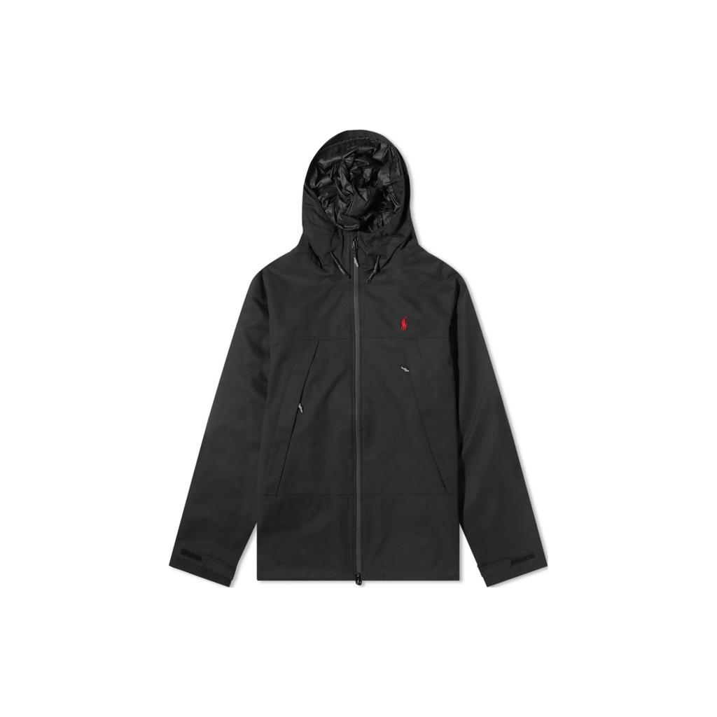 Polo Ralph Lauren Logo Zip-Up Hoodie Jacket Men jackets Black 710907550-002