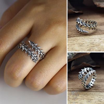 Anello aperto galvanico geometrico retrò resistente all'usura regolabile decorare accessorio per gioielli con anello anallergico