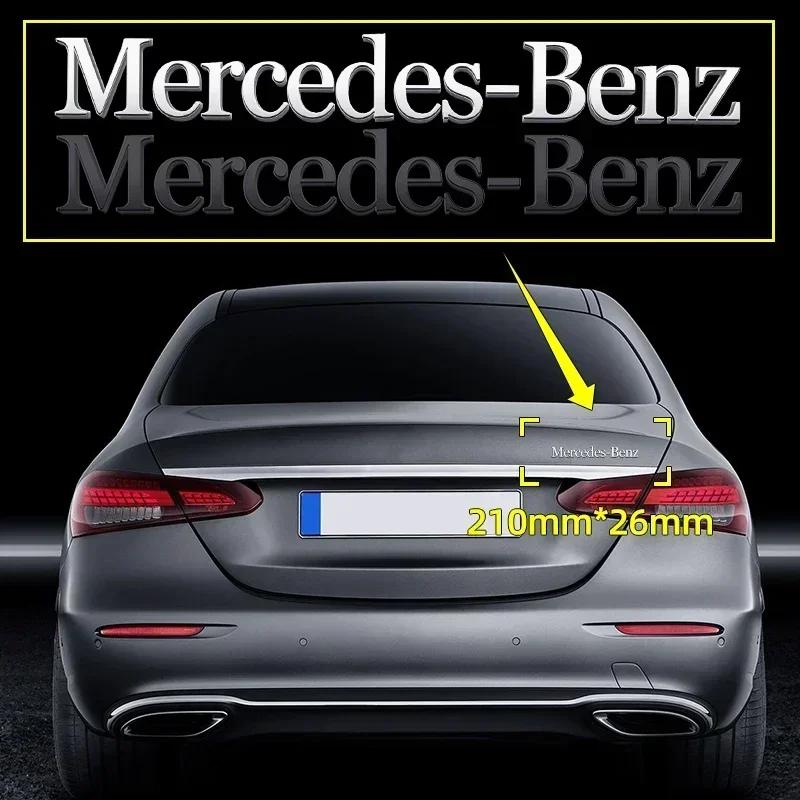 AABCX1 3D ABS Chrome Emblem Letters logo Car Trunk Badge Sticke For Mercedes Benz AMG W204 W205 W212 W213 X253 W163 W166 W167 W246 W222