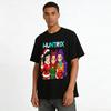 Weihnachtliches HUNTRIX Girlgroup Print Top Festliches Lässiges Rundhals Langarm T-Shirt für Damen Reines Baumwoll-T-Shirt