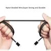 Nylon Braided Fast Charging USB C Cable 1m 2m 60W Type C Charger Cord Lead 3ft 6ft Datenkabel Ladekabel for Printers