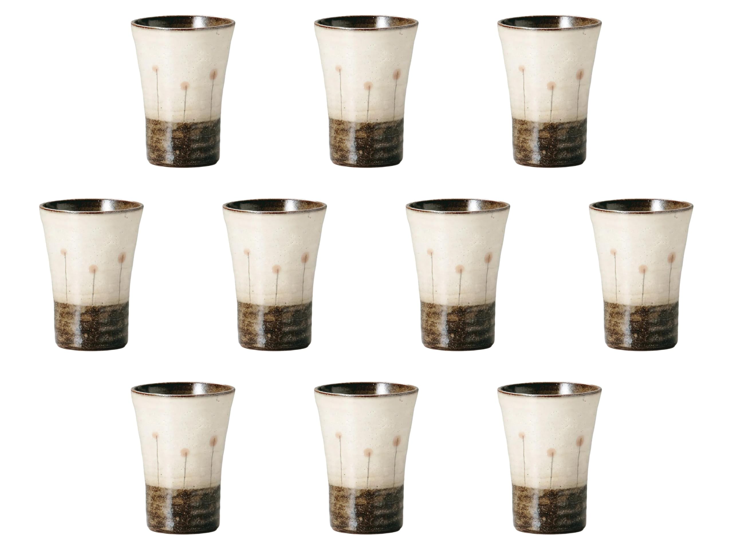 

Set of 10 Wildflower Shochu Cups x cm Shochu Cups Setomonohonpo [8.8 11.8 (330 cc)]