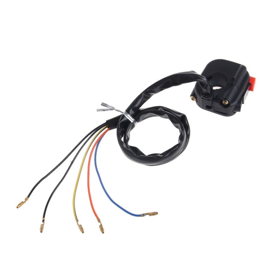 22mm 7/8" Motorcycle Handlebar Fog Headlight Start Kill Switch ON OFF Button 12V