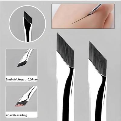 The Upgrade Blade Eyeliner Brush Ultra Thin Fine Angle Flat Eyebrow Brush Under The Eyes Place Precise Detail Brush