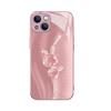 Light Luxury Pink Diamond Rabbit Mobile Phone Case Apple 17promax High-end Metallic Paint Protective Case iPhone13 Women's Model