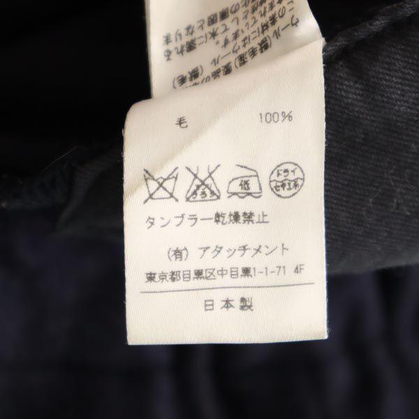 ATTACHMENT Made In Japan Saruel Wool Pants 1 Navy Men's Used