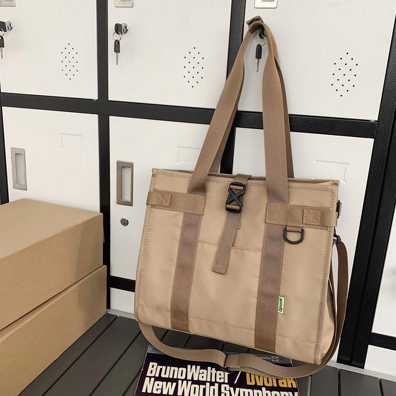 Men's Large Capacity Casual Crossbody & Shoulder Bag - Trendy Unisex Tote for Class and Commute