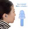 1 Pair Reusable Silicone Ear Plugs Waterproof Noise Reducing and Sound Blocking Earplug with Box