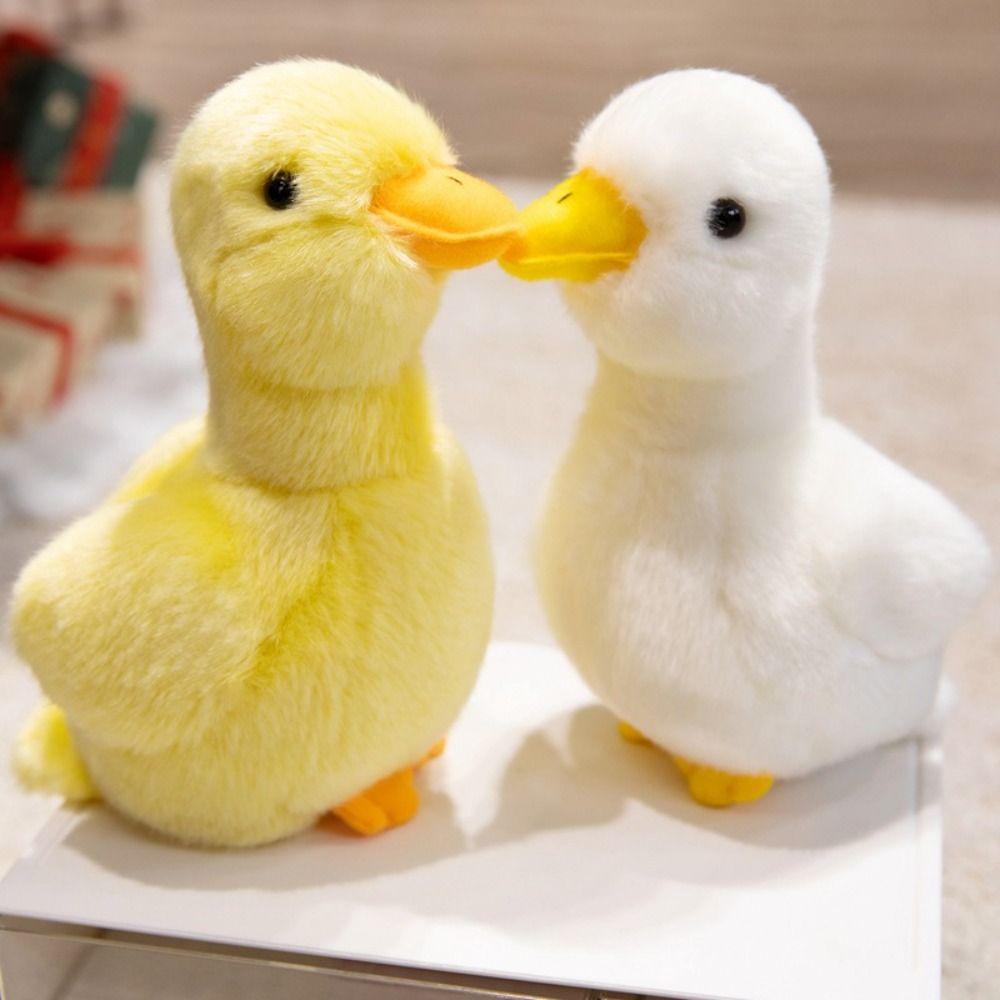 Home Decor Yellow Duck Plush Toy Soft Pillow Sitting Animals Plush  Children Gift