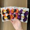 2Pcs/Set New Halloween Cartoon Hairpins Bows Hair Accessories Lace Sequin Hairpins Children Cute Barrettes Kids Gift