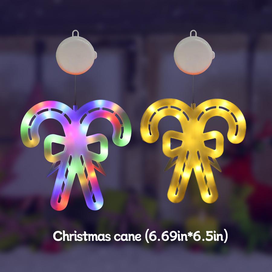 LED Christmas atmosphere decoration suction cup light, can adsorb glass and hang, color light/warm light optional